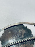 Flower Of Joy!! Vintage Native American Navajo Turquoise Sterling Silver Bracelet Old-Nativo Arts