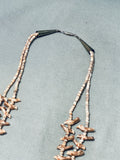 Marvelous Vintage Native American Zuni Brown Bird Sterling Silver Fetish Necklace-Nativo Arts