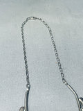 One Of The Most Fabulous Vintage Native American Navajo Pearl Sterling Silver Necklace-Nativo Arts