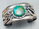 Royston Florals Vintage Native American Navajo Turquoise Sterling Silver Bracelet-Nativo Arts