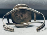 River In Jasper Vintage Native American Navajo Sterling Silver Bracelet Cuff-Nativo Arts