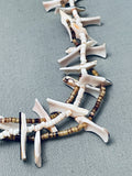 One Of The Best Vintage Santo Domingo Bird Shell Heishi Necklac Eold-Nativo Arts