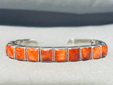 Fed Jimenez Spiny Oyster Sterling Silver Bracelet Cuff-Nativo Arts