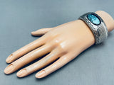 Native American Important Vintage Dan Jackson Turquoise Sterling Silver Bracelet-Nativo Arts