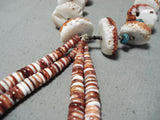 One Of The Best Santo Domingo Circular Shell Turquoise Necklace-Nativo Arts