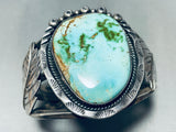 Jimmie Begay!! Vintage Native American Navajo Royston Turquoise Sterling Silver Bracelet Old-Nativo Arts