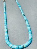 Fabulous Vintage Santo Domingo Turquoise Sterling Silver Necklace-Nativo Arts