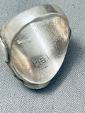Robert Leekya Native American Zuni Channel Sleeping Beauty Turquoise Sterling Silver Ring-Nativo Arts