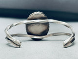 Completely Hand Carved Vintage Native American Navajo Sterling Silver Bracelet-Nativo Arts