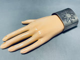 Northstar Vintage Hand Wrought Sterling Silver Wide Bracelet Cuff-Nativo Arts