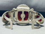 Dinosaur Fossil Vintage Sterling Silver Southwest Bracelet Cuff-Nativo Arts