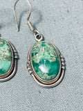 Superior Vintage Native American Navajo Royston Turquoise Sterling Silver Earrings-Nativo Arts