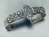 Lady Of Guadalupe Vintage Tom Corazon Sterling Silver Bracelet-Nativo Arts