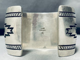 Important Dick Mike Yazzie Vintage Native American Navajo Sterling Silver Bracelet-Nativo Arts