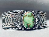 Museum Quality Vintage Native American Navajo Damale Turquoise Sterling Silver Bracelet-Nativo Arts