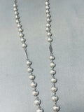 One Of The Most Incredible Vintage Native American Navajo Sterling Silver Rosary Necklace-Nativo Arts