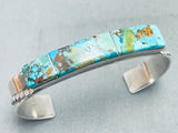 7 Inch Wrist Sleek Vintage Native American Navajo Turquoise Sterling Silver Bracelet-Nativo Arts