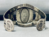 Cripple Creek Turquoise! Rare Vintage Native American Navajo Sterling Silver Bracelet-Nativo Arts
