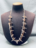 One Of The Best Vintage Santo Domingo Bird Shell Heishi Necklac Eold-Nativo Arts