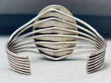 Very Rare Vintage Navajo Purple Abalone Shell Sterling Silver Bracelet-Nativo Arts