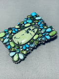 Best Vintage Leo Feeney Turquoise Sterling Silver Buckle-Nativo Arts