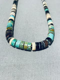 Native American Wonderful Vintage Santo Domingo Turquoise & Shell Necklace-Nativo Arts