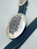 Superior Vintage Native American Navajo Signed Sterling Silver Concho Belt-Nativo Arts
