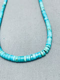 Very Early Graduating Turquoise Vintage Native American Navajo Sterling Silver Encklace-Nativo Arts