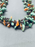 Native American Spectacular Vintage Santo Domingo Royston Turquoise Sterling Silver Necklace-Nativo Arts