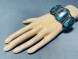 Lavender Pit Bisbee! Turquoise Vintage Native American Navajo Sterling Silver Bracelet-Nativo Arts