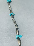 Special Vintage Native American Navajo Turquoise Sterling Silver Necklace With Naja-Nativo Arts