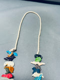 Stones Of Animals Vintage Navajo Turquoise Necklace Old-Nativo Arts