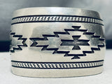 Important Dick Mike Yazzie Vintage Native American Navajo Sterling Silver Bracelet-Nativo Arts