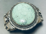 Larry Begay Carico Lake Turquoise Vintage Native American Navajo Sterling Silver Bracelet-Nativo Arts