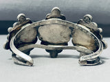 Astonishing Vintage Native American Navajo Pilot Mountain Turquoise Sterling Silver Bracelet-Nativo Arts