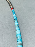 Native American Spectacular Authentic Vintage Santo Domingo Turquoise Sterling Silver Necklace-Nativo Arts