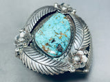 Carlin Turquoise Mine!! Very Rare Vintage Native American Navajo Sterling Silver Bracelet-Nativo Arts