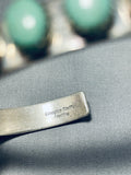 Extraordinary Native American Navajo Turquoise Sterling Silver Signed Doug Etcitty Bracelet-Nativo Arts