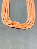 Gorgy!! Native American Navajo Pink Coral Sterling Silver Necklace!-Nativo Arts