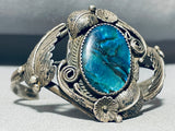 One Of The Coolest Vintage Native American Navajo Paua Shell Sterling Silver Bracelet-Nativo Arts