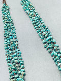 One Of The Best Vintage Santo Domingo Royston Turquoise Sterling Silver Necklace-Nativo Arts