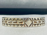 Joe Chee Important Vintage Native American Navajo Sterling Silver Bracelet-Nativo Arts