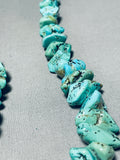 Native American Wow Vintage Santo Domingo Kingman, Royston Turquoise Sterling Silver Necklace-Nativo Arts