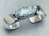 Important Vintage Native American Navajo Jeanette Dale Turquoise Sterling Silver Bracelet-Nativo Arts