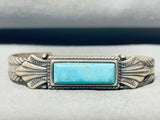 Native American Awesome Stacker Vintage Turquoise Sterling Silver Bracelet-Nativo Arts