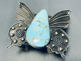 The Biggest Butterfly Bracelet!! 162 Grams Turquoise Sterling Silver Native American Navajo-Nativo Arts