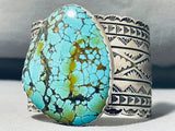 100+ Gram Native American Navajo Spiderweb Turquoise Sterling Silver Bracelet-Nativo Arts