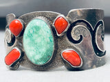 One Of Best Ever Vintage Native American Navajo Carico Lake Turquoise Sterling Silver Bracelet-Nativo Arts