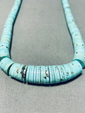 Gorgeous Vintage Santo Domingo Turquoise Sterling Silver Necklace-Nativo Arts