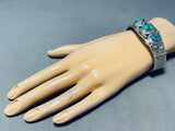 Mind Blowing Vintage Native American Navajo Royston Turquoise Sterling Silver Bracelet-Nativo Arts